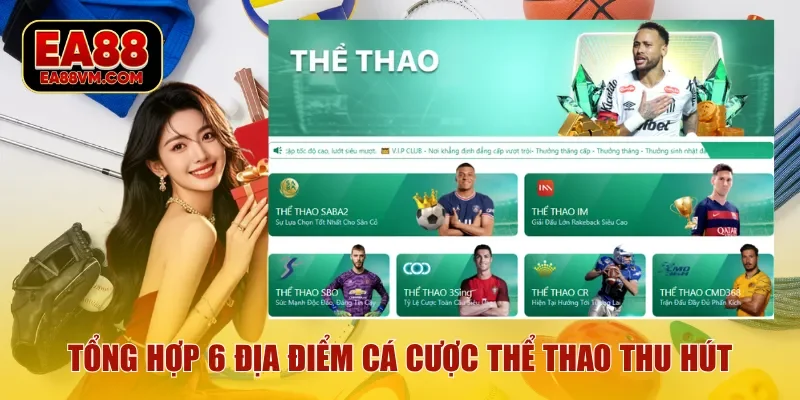 Tổng hợp 6 địa điểm cá cược thể thao thu hút