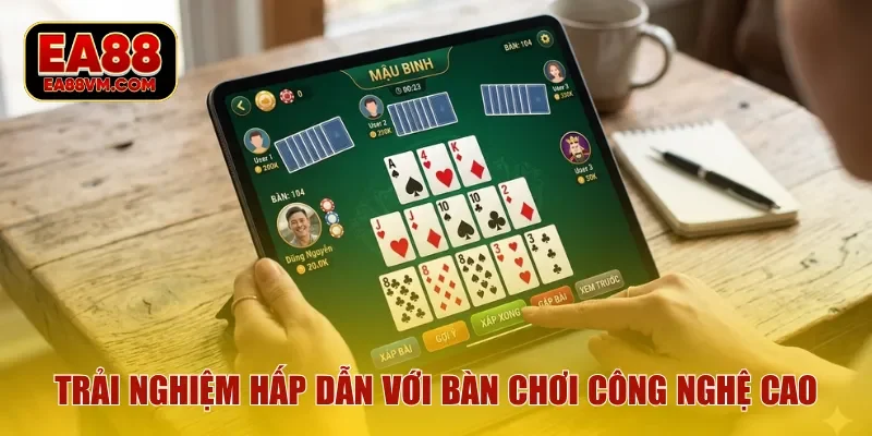 Trải nghiệm hấp dẫn với bàn chơi công nghệ cao